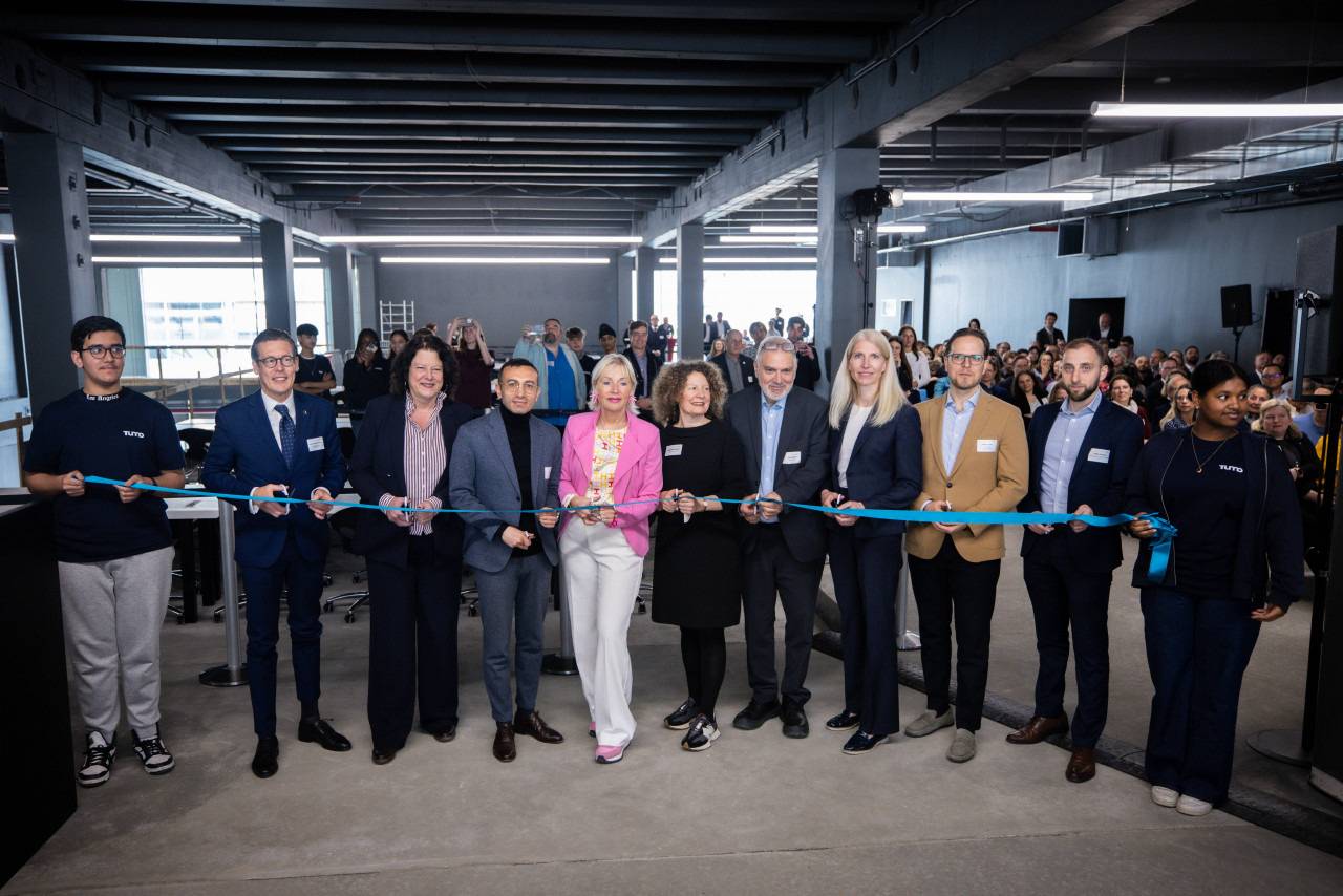 Ernst-Reuter-Schule II bei der Eröffnung von TUMO Frankfurt